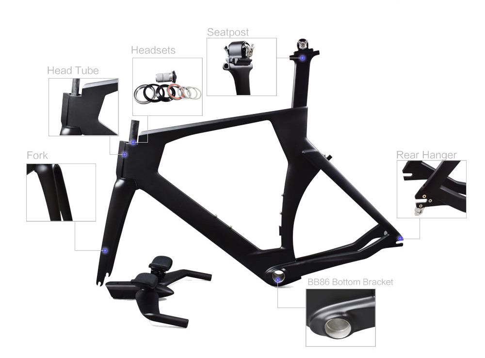 Rinasclta 2020 Triathlon(TT) carbon bike frame Accessories
