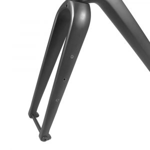 carbon gravel bike frame fork with packing holes