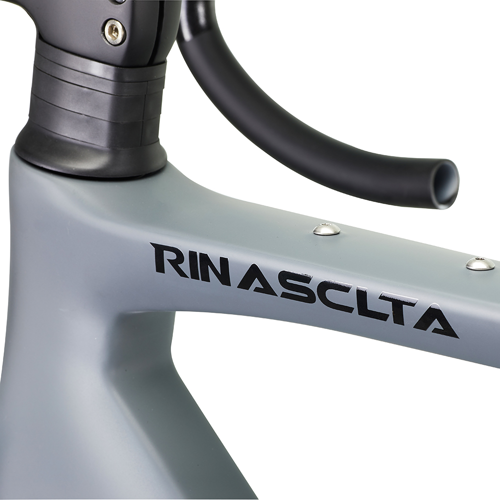 Rinasclta Gravel Bike Frameset Grey fade top tube mount