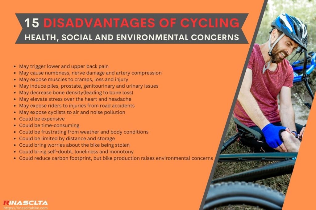 15 Disadvantages of Cycling list
