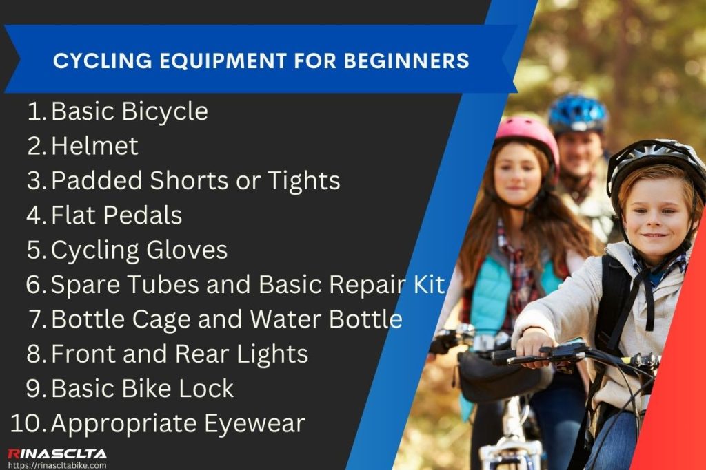Cycling equipment for beginners