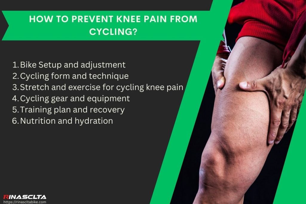 How to prevent knee pain from cycling?