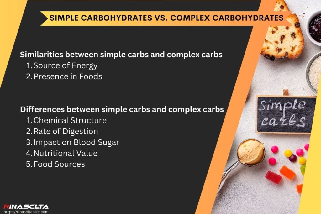 Simple carbohydrates vs. complex carbohydrates