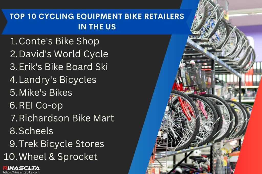 Top 10 cycling equipment bike retailers in the US