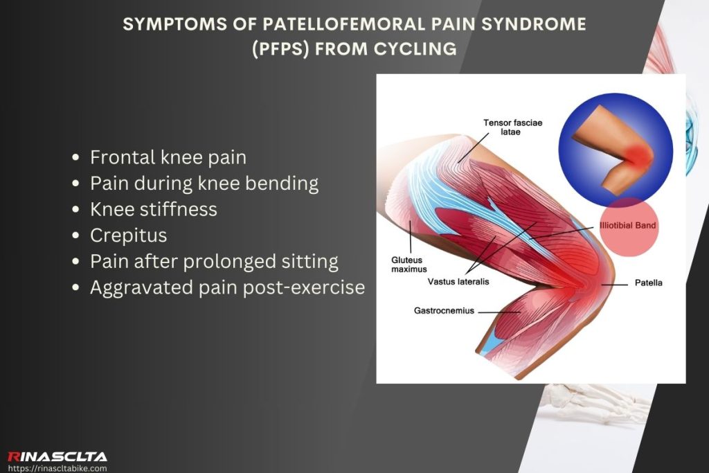 symptoms of Patellofemoral Pain Syndrome (PFPS) from cycling
