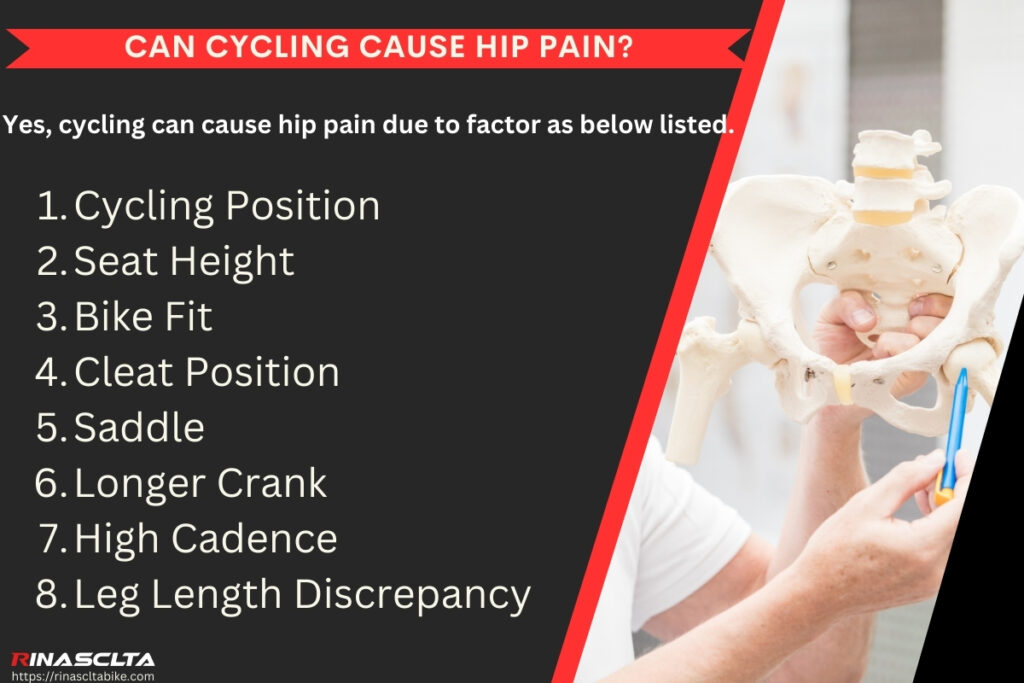 Can cycling cause hip pain