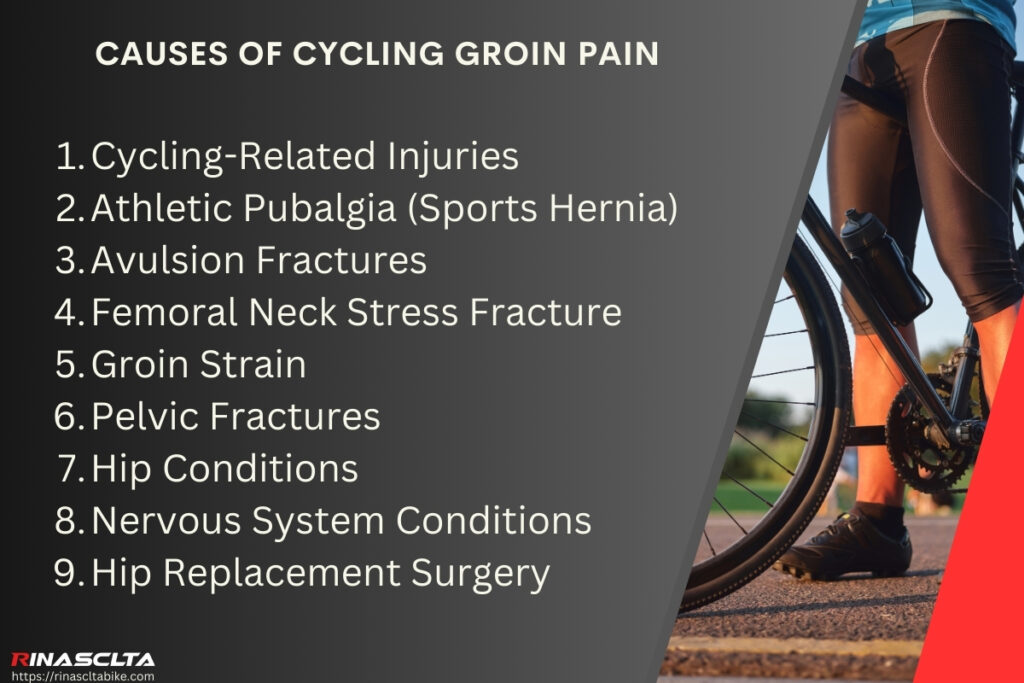 Causes of cycling groin pain
