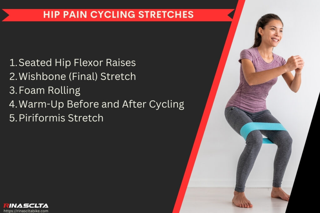 Hip pain cycling stretches