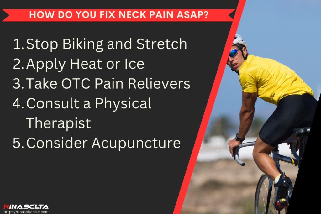 How do you fix neck pain ASAP