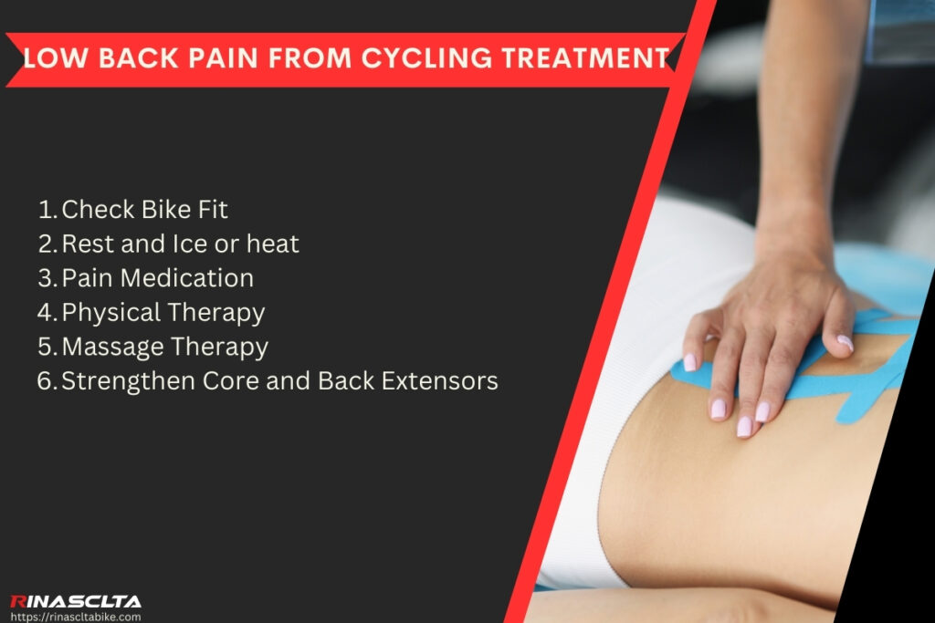 Low back pain from cycling treatment