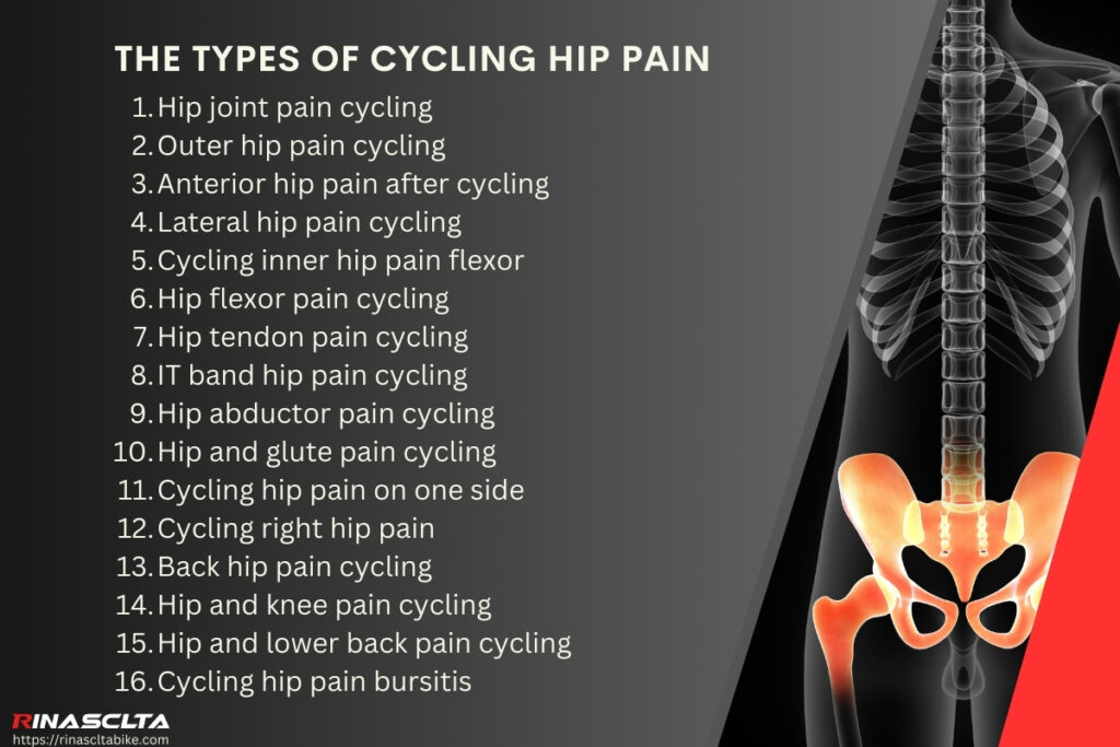 The types of cycling hip pain