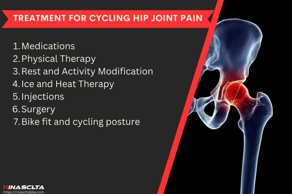 Treatment for cycling hip joint pain