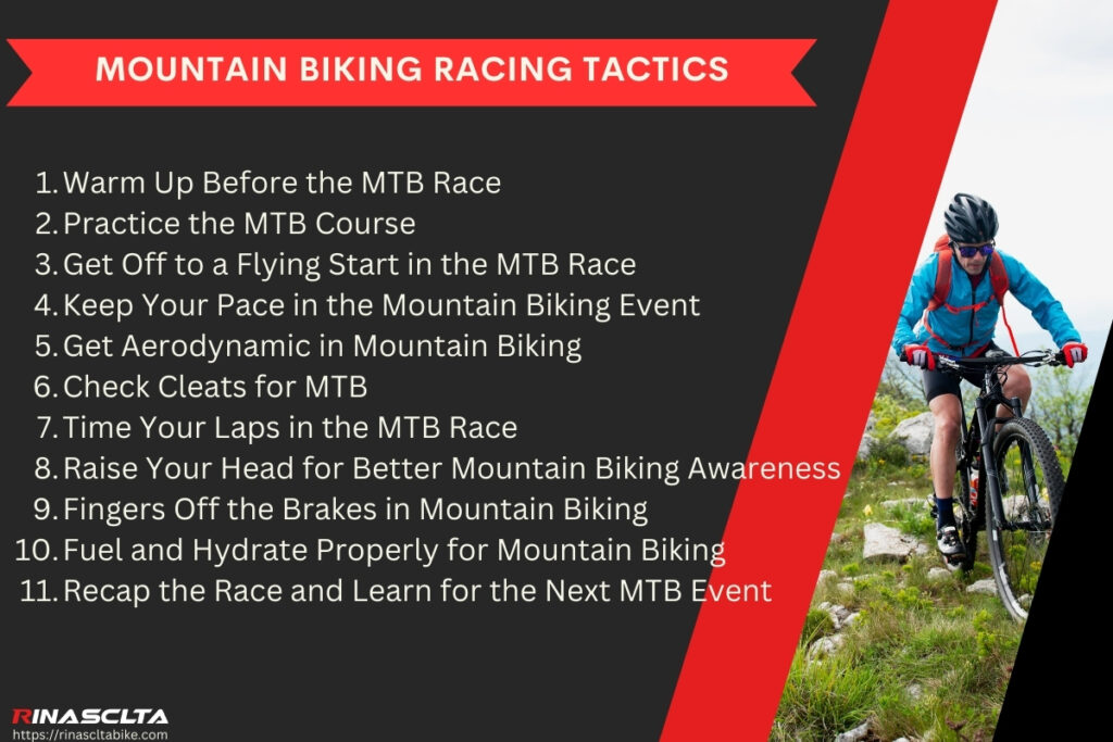 Mountain biking racing tactics