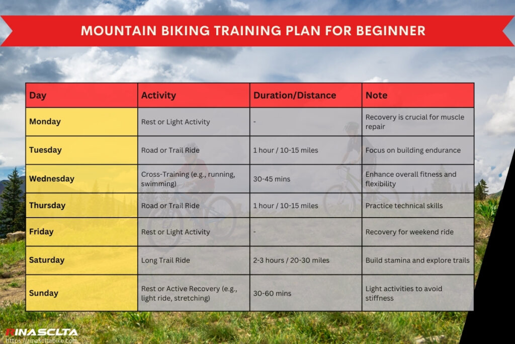 Mountain biking training plan for beginner
