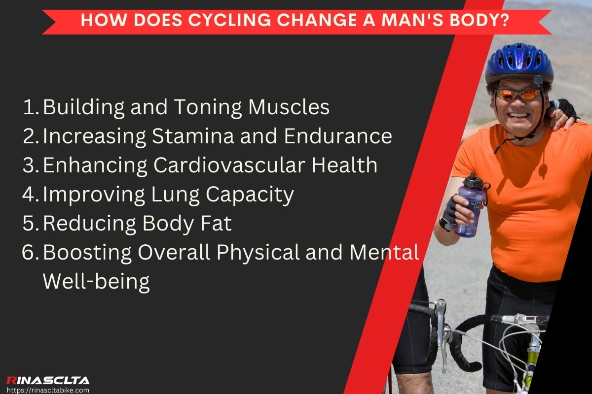 How does cycling change a man's body