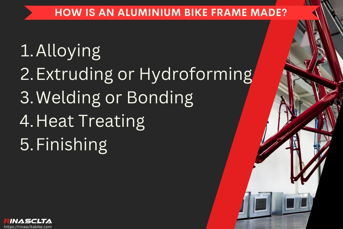How is an aluminium bike frame made