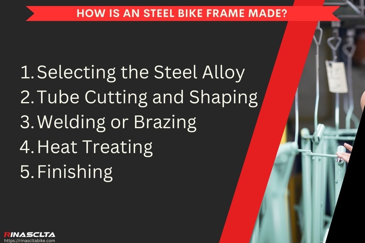 How is an steel bike frame made