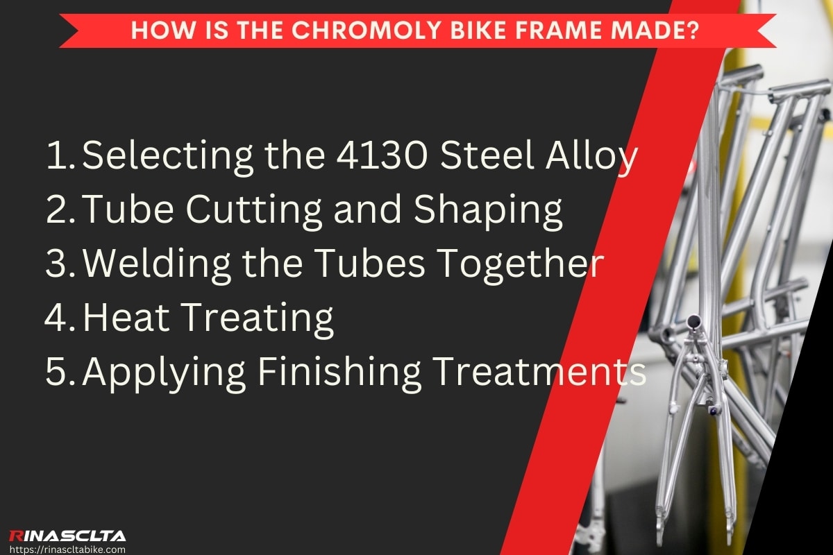How is the chromoly bike frame made