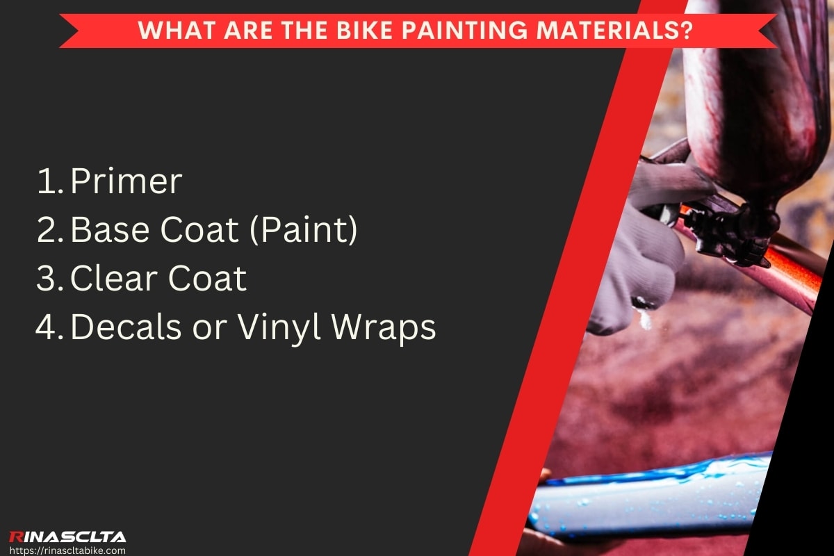 What are the bike painting materials