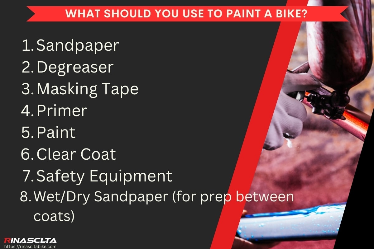 What should you use to paint a bike