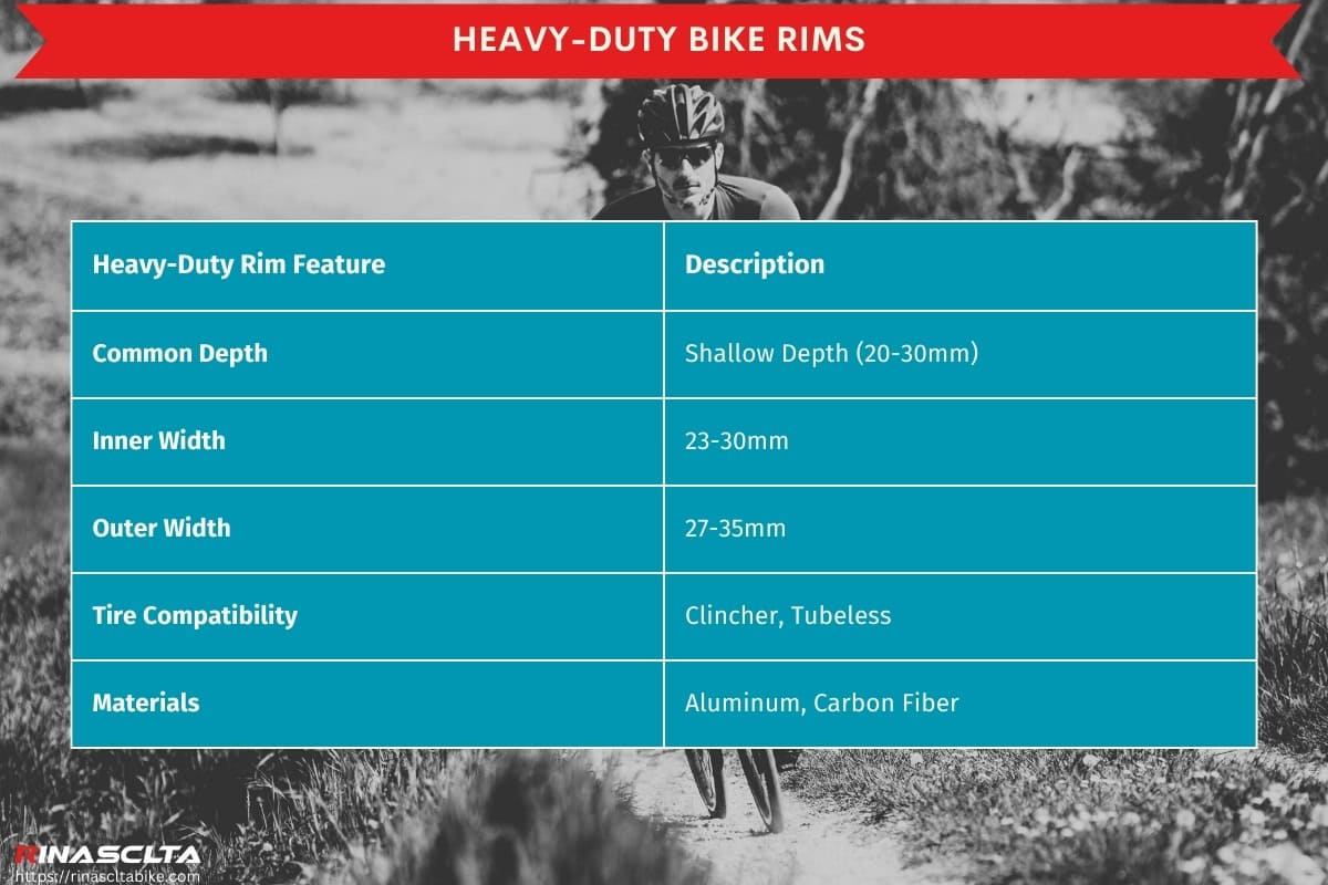 Heavy-duty bike rims