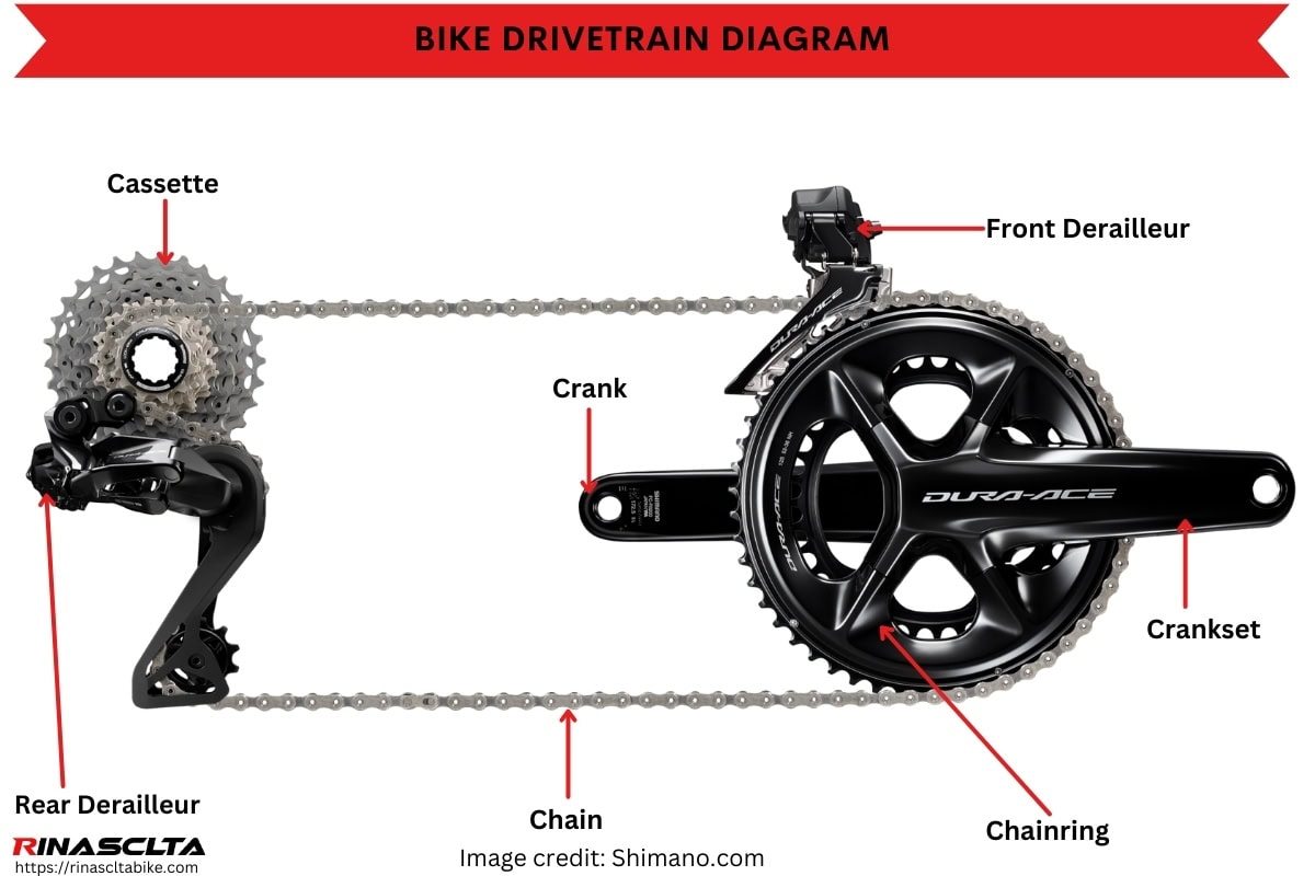 Bike drivetrain diagram