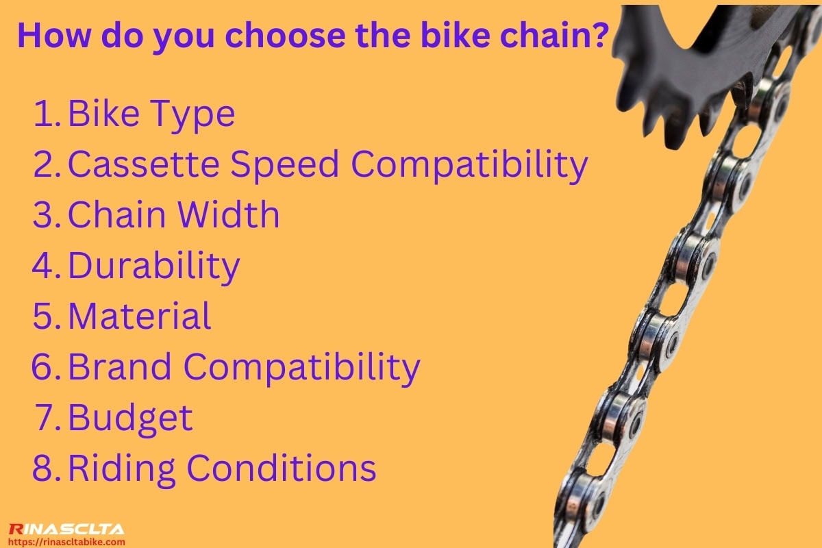How do you choose the bike chain