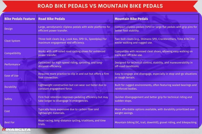 Bike pedals: definition, materials, types, how to choose and use