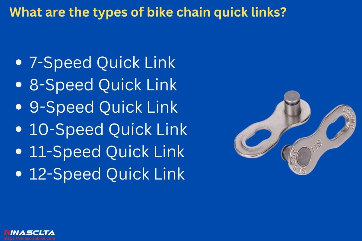 What are the types of bike chain quick links