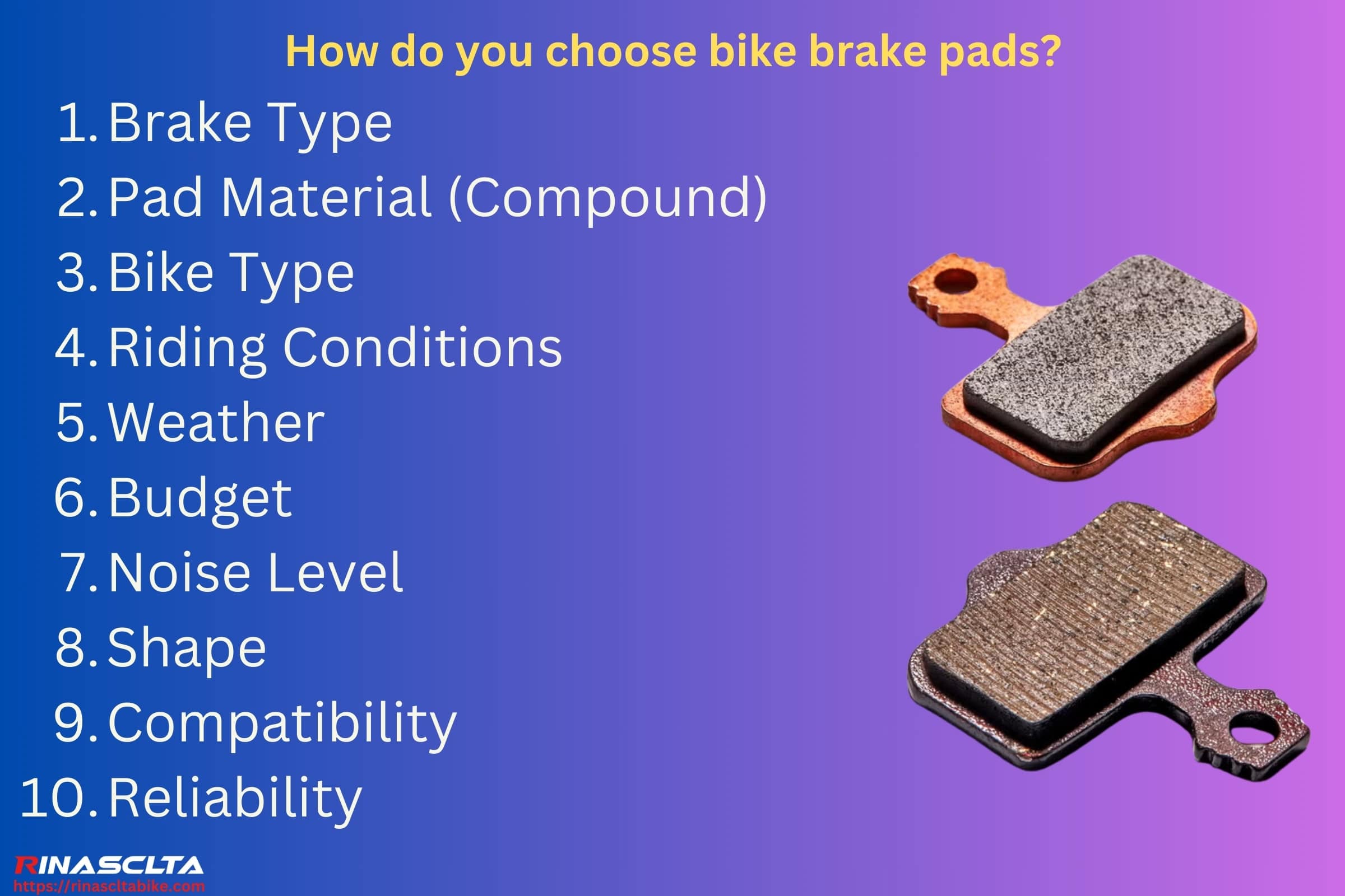 How do you choose bike brake pads