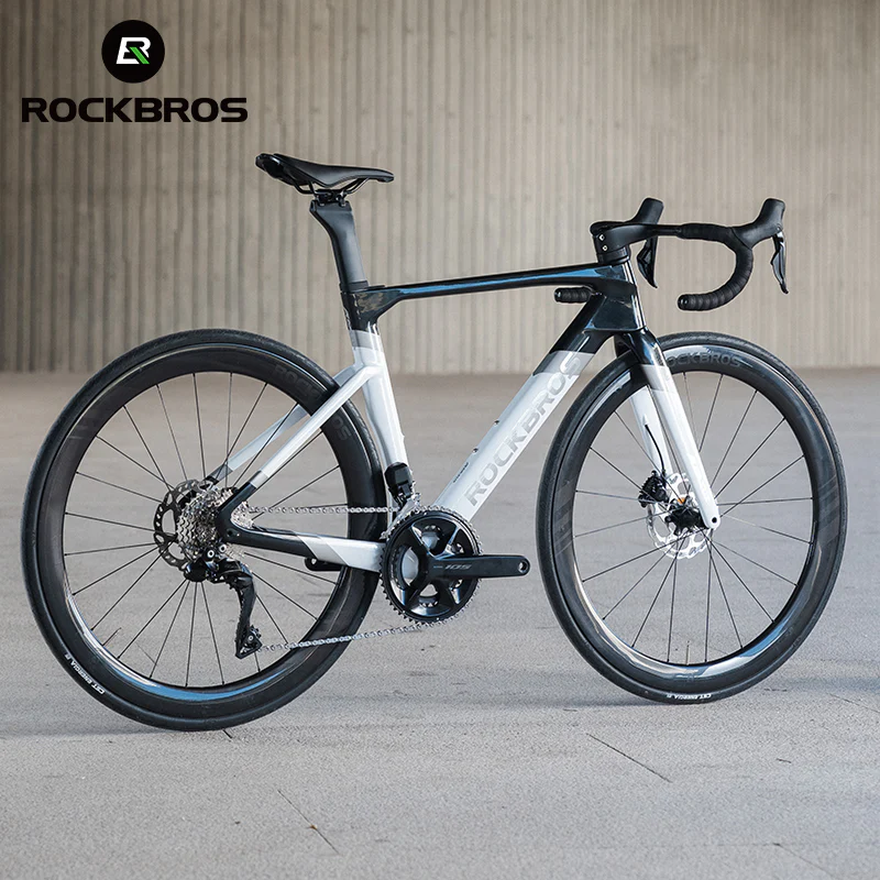 ROCKBROS Carbon Fiber Disc Brake Road Bike | Aerodynamic Shimano