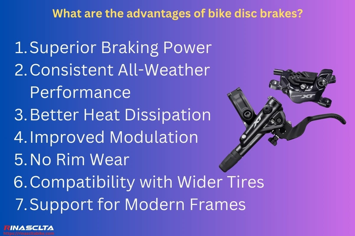 What are the advantages of bike disc brakes