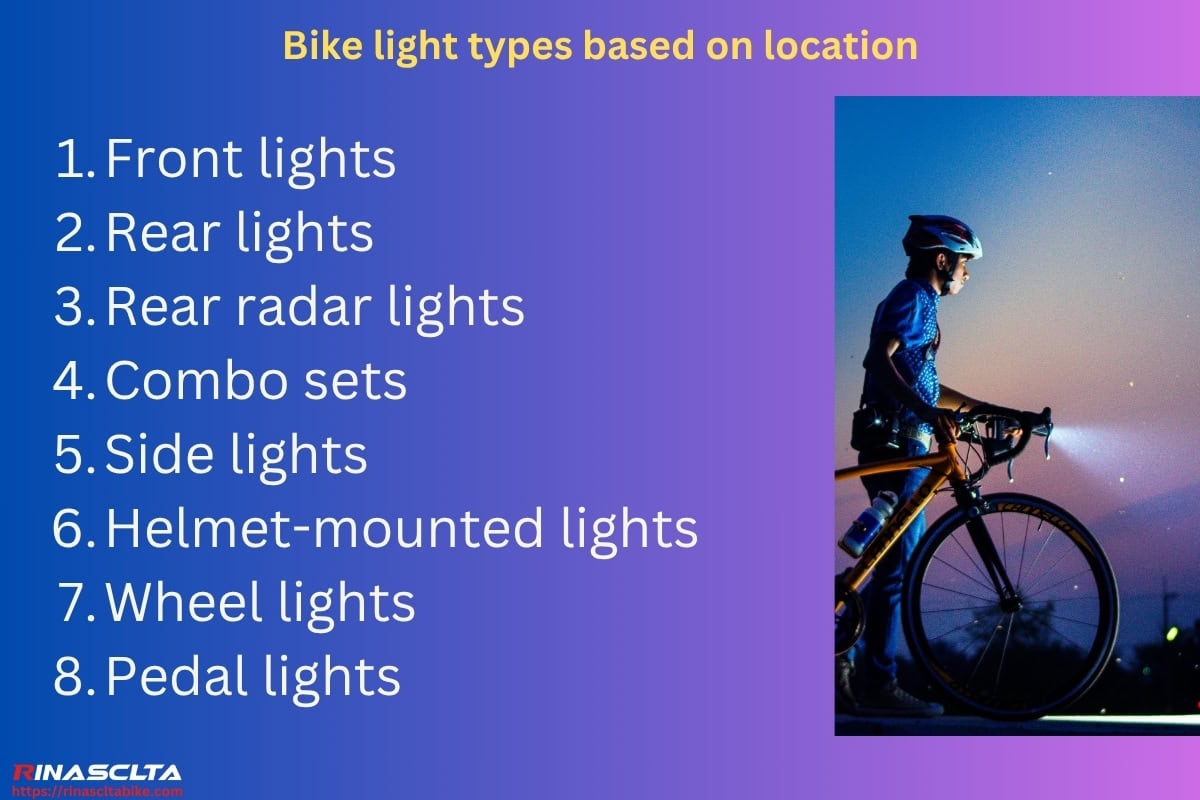 Bike lights: definition, types and how to choose Bike light types based on location