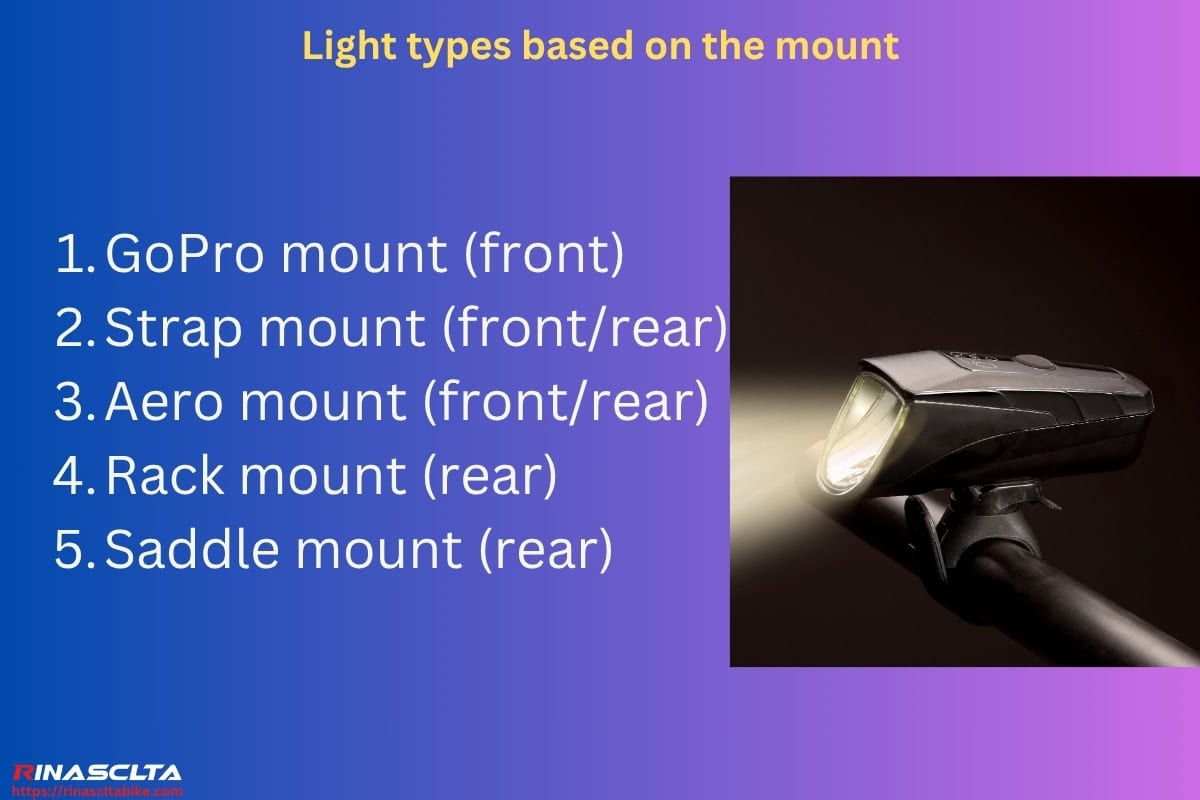 Bike lights: definition, types and how to choose Light types based on the mount