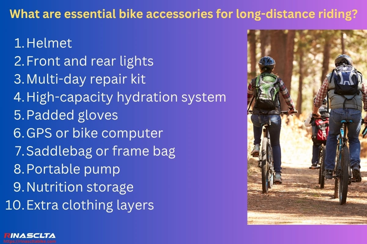 Bike accessories: definition, different categories and how to choose What are essential bike accessories for long-distance riding