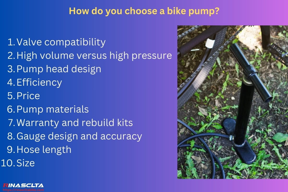 How do you choose a bike pump