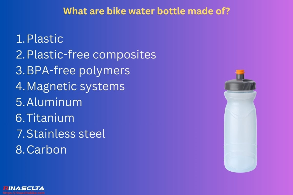 Bike water bottle: definition, types and how to choose What are bike water bottle made of