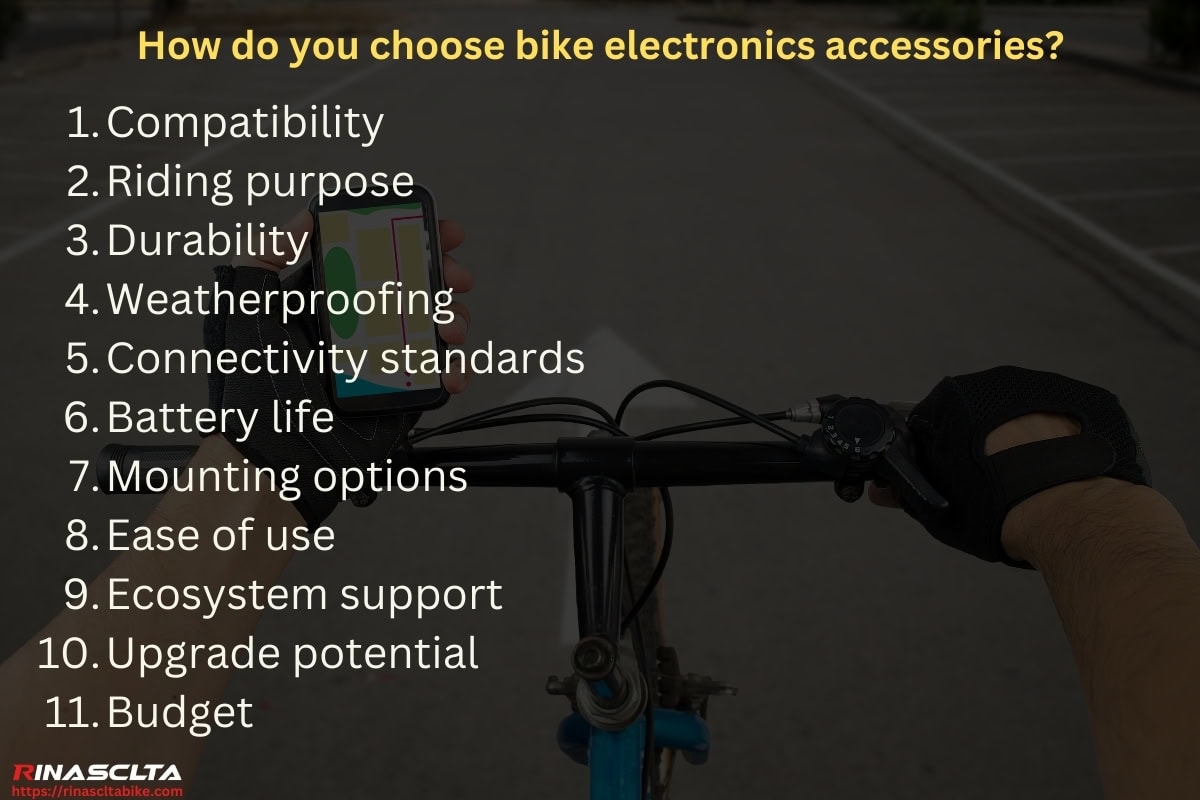 How do you choose bike electronics accessories