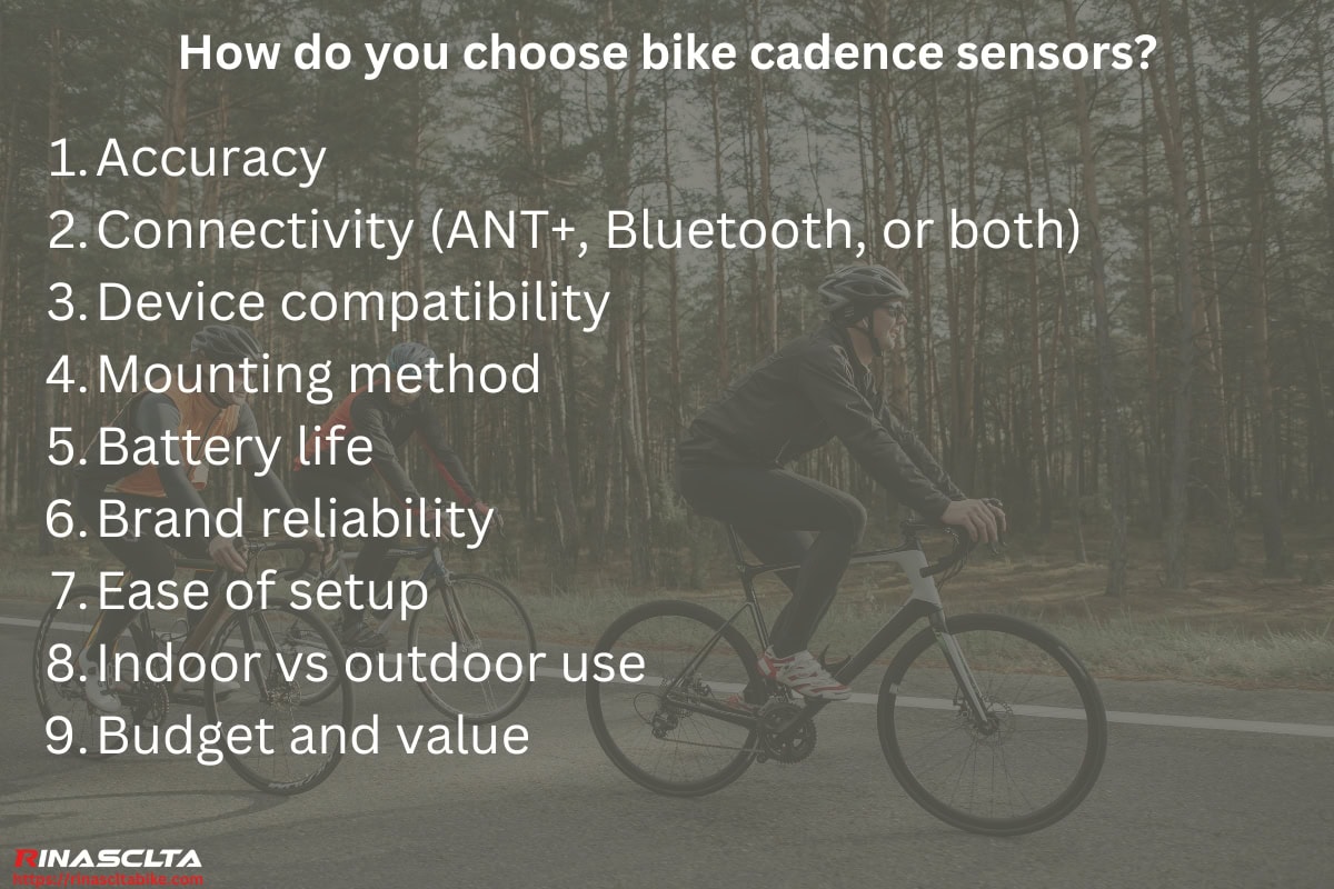 How do you choose bike cadence sensors