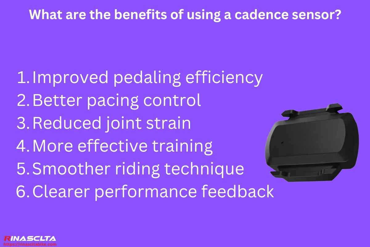 What are the benefits of using a cadence sensor