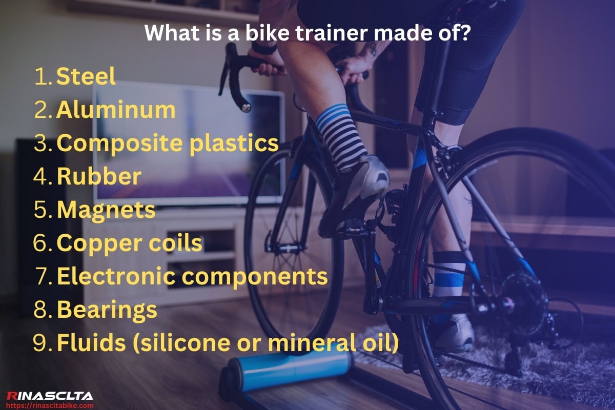 What is a bike trainer made of