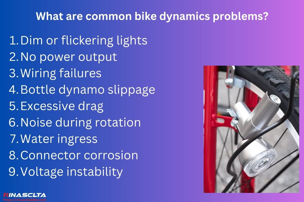 What are common bike dynamics problems