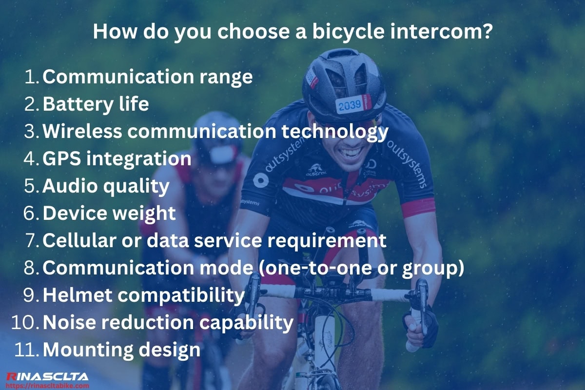 How do you choose a bicycle intercom