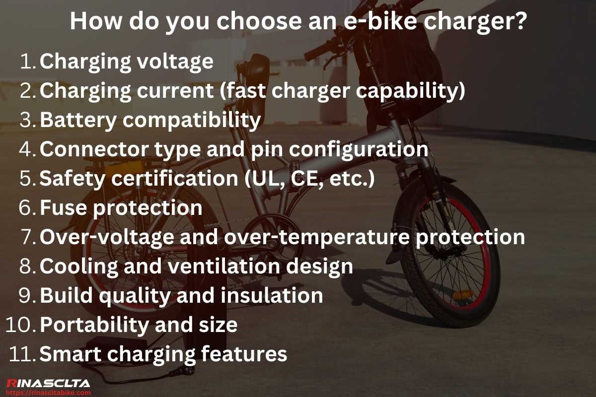 How do you choose an e-bike charger