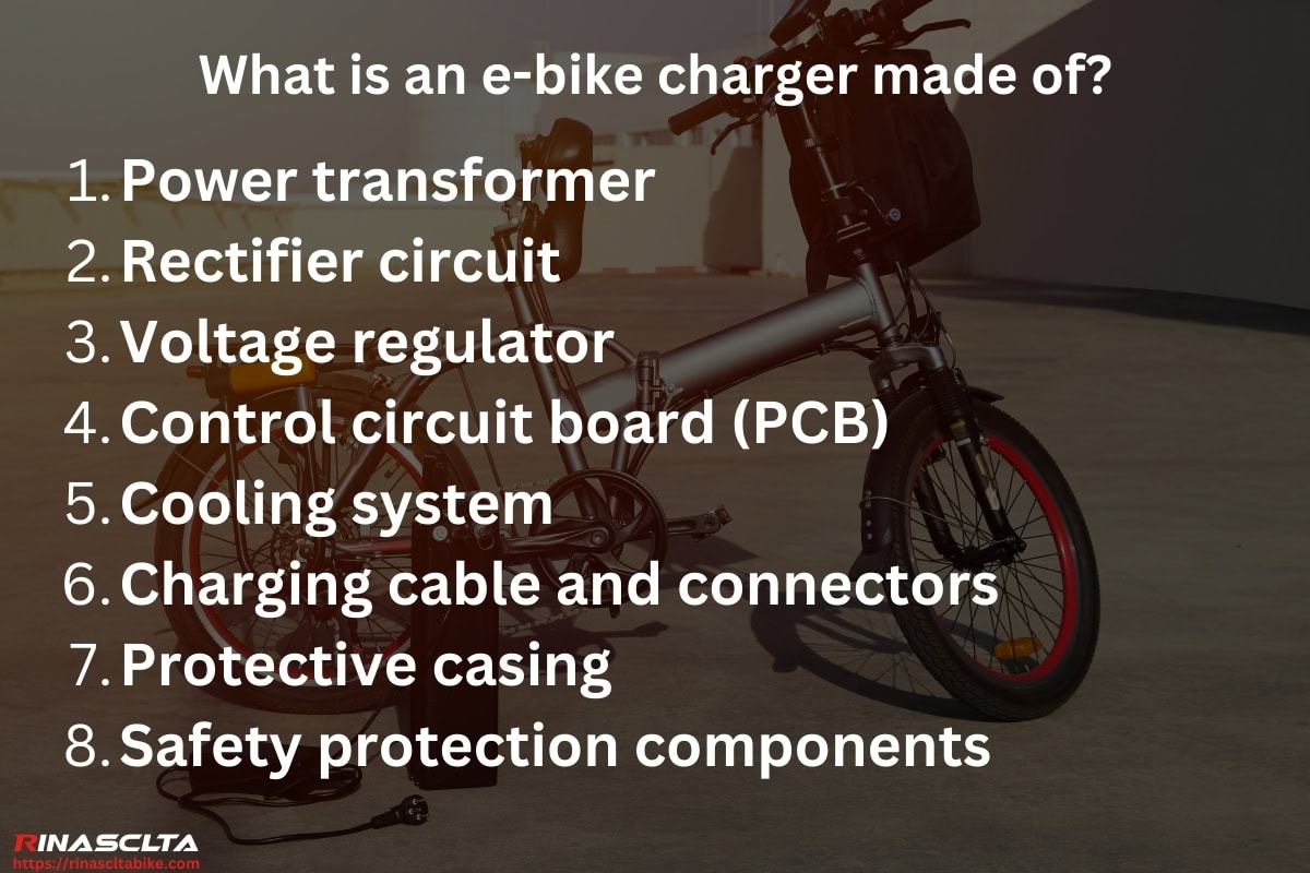 What is an e-bike charger made of
