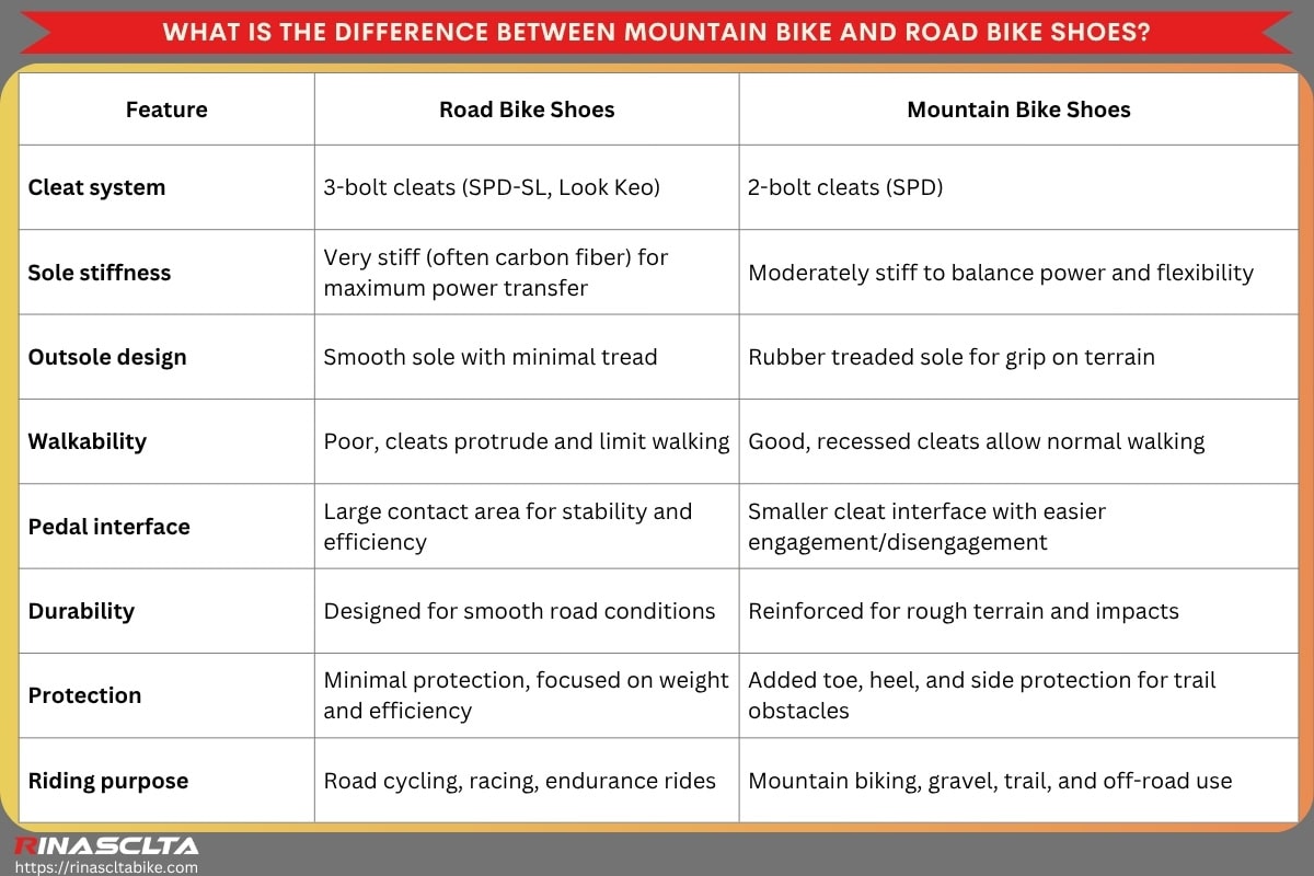 Mountain bike shoes: definition, types and how to choose What is the difference between mountain bike and road bike shoes
