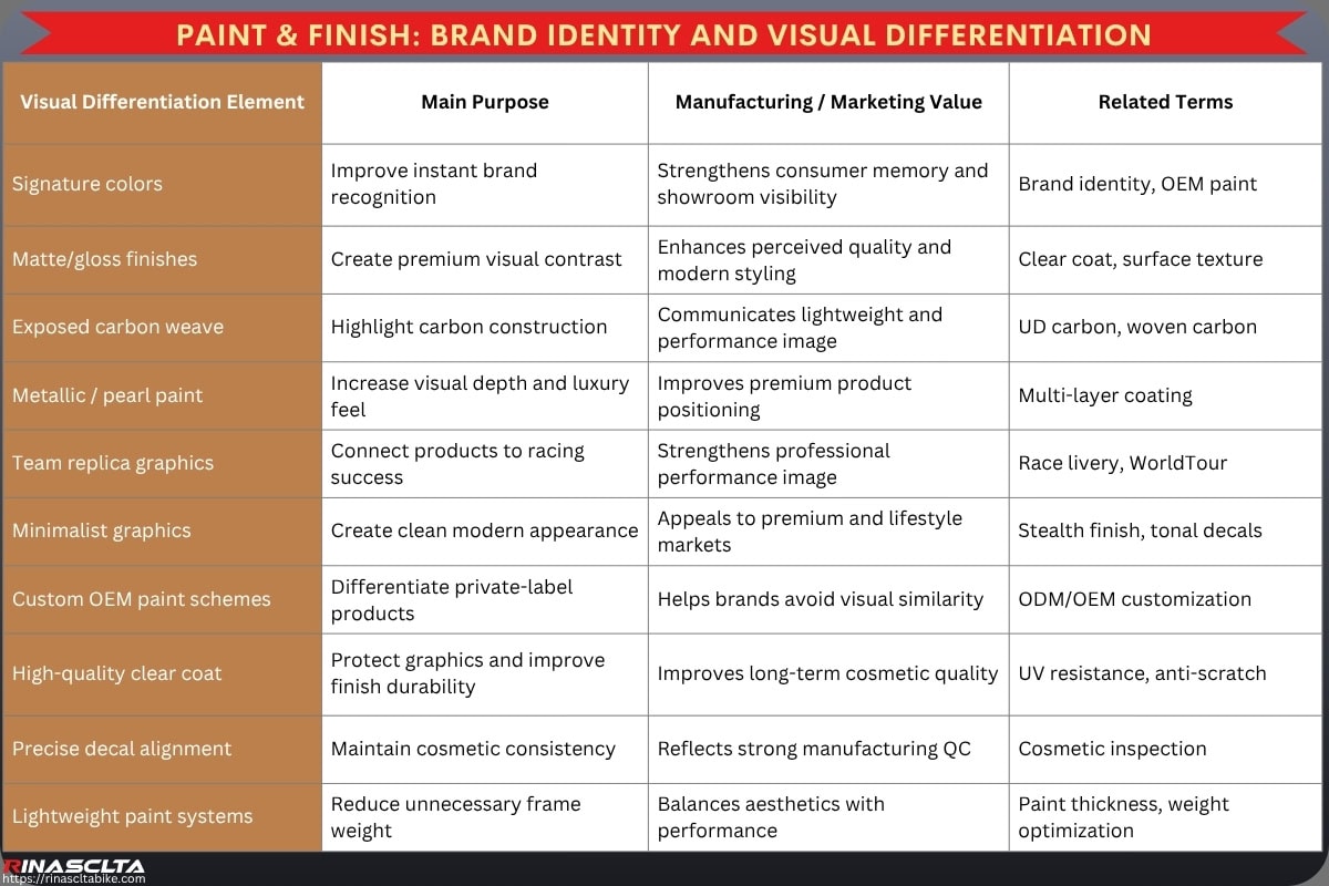 Carbon Bike Paint & Finish: process, options, OEM and quality control Bike Paint and finish_ Brand identity and visual differentiation