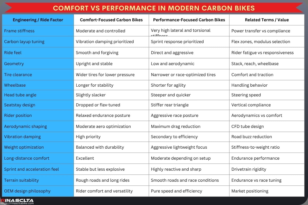 Bike Frame Engineering & Ride Feel: How Carbon Frame Design Influences Performance Comfort vs Performance in Modern Carbon Bikes