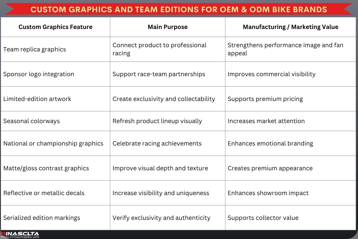 Carbon Bike Paint & Finish: process, options, OEM and quality control Custom graphics and team editions for OEM & ODM bike Brands
