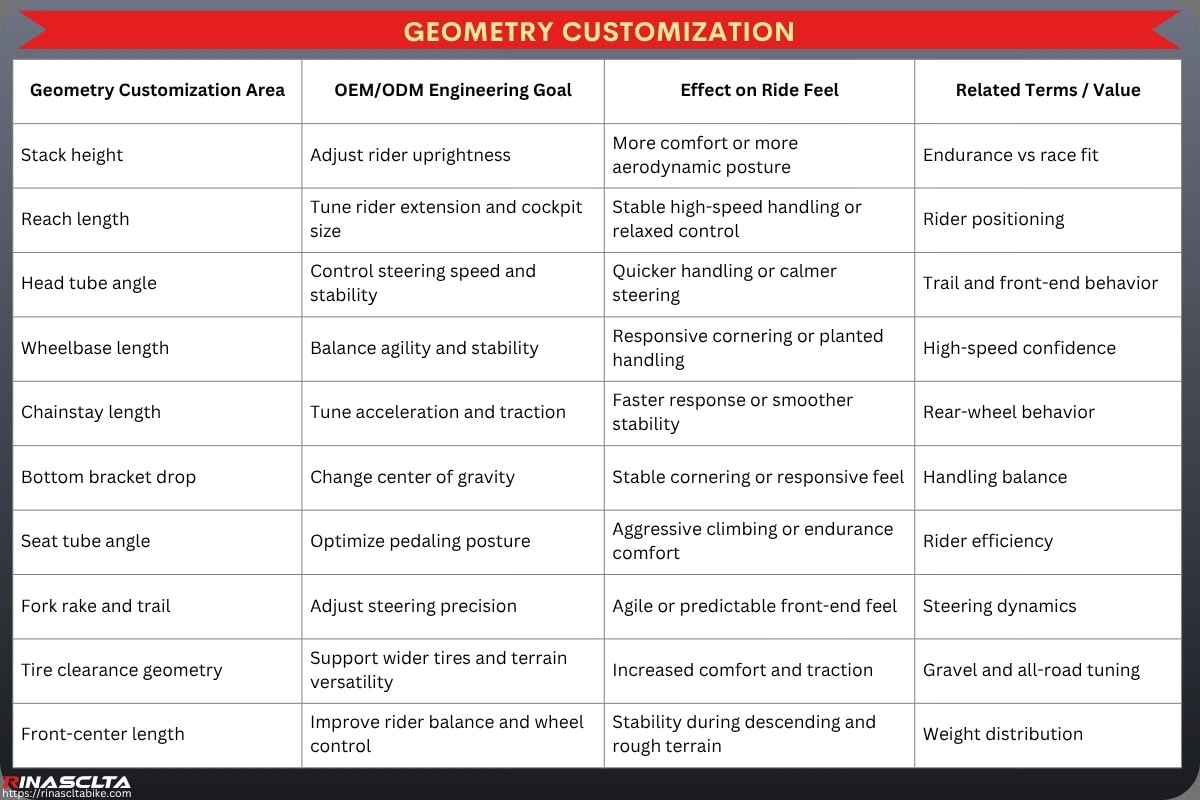 Bike Frame Engineering & Ride Feel: How Carbon Frame Design Influences Performance Geometry customization
